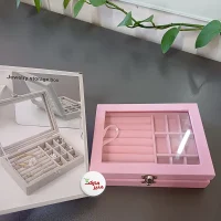 جعبه جواهرات اکسسوری سایز بزرگ مخملی - Image 4