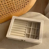 جعبه جواهرات اکسسوری سایز بزرگ مخملی - Image 2