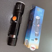 چراغ قوه شارژی مدل usb پرنور جیبی مناسب کمپ و سفر