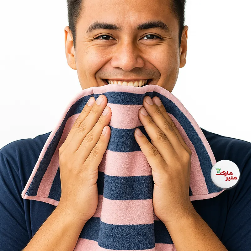 حوله دستی مدل پولیشی حوله دست و صورت مدل پولیشی (حوله دستی) - Image 1