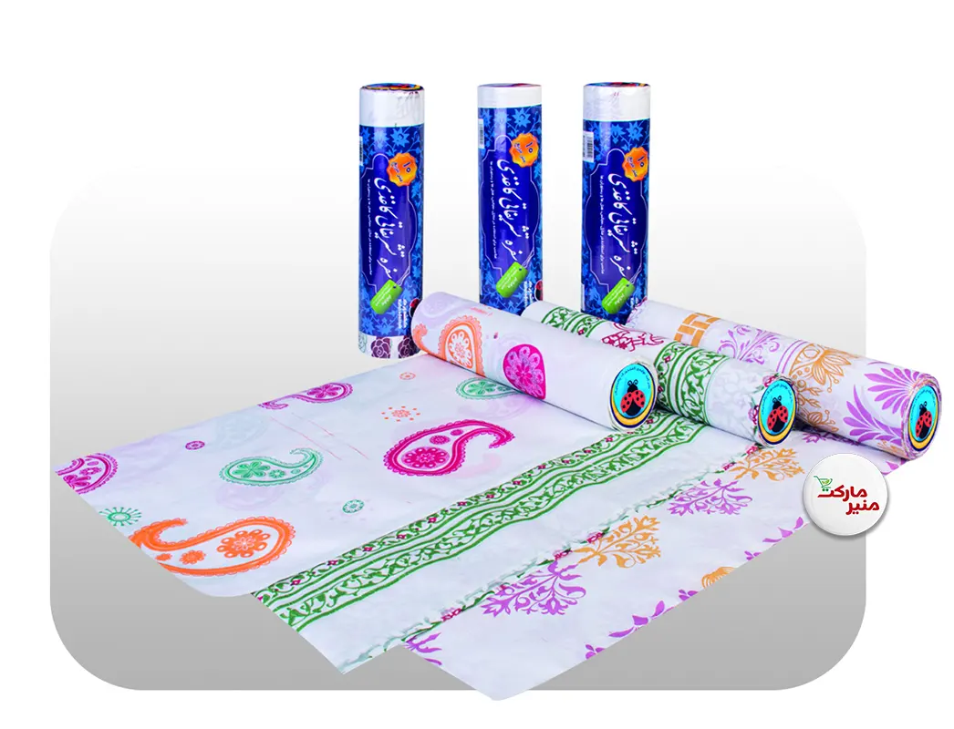 سفره یکبار مصرف کاغذی سفره یکبار مصرف کاغذی 10 متری کفشدوزک - Image 1