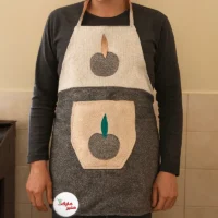 پیشبند ضدآب آشپزخانه دو لایه طرح سیب