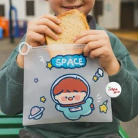 کاور لقمه ساندویچ مدرسه زیپ دار سایز a5