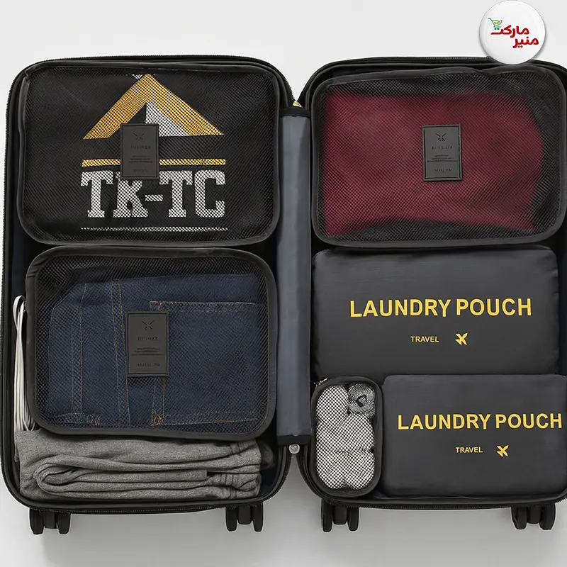 کیف نظم دهنده چمدان و ساک مسافرتی 6 تیکه کیف نظم دهنده چمدان و ساک مسافرتی 6 تیکه - Image 1